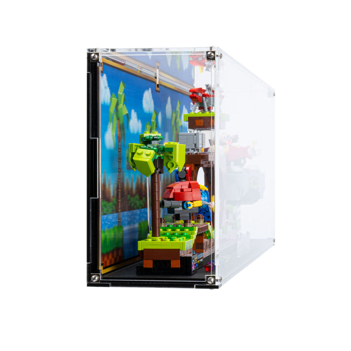 Limited Edition Wall Mounted Display Case for LEGO® IDEAS: Sonic the Hedgehog™ – Green Hill Zone (21331)