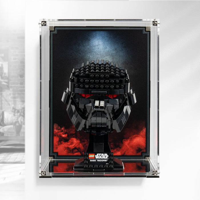 Wall Mounted Display Case for LEGO® Dark Trooper™ Helmet (75343)
