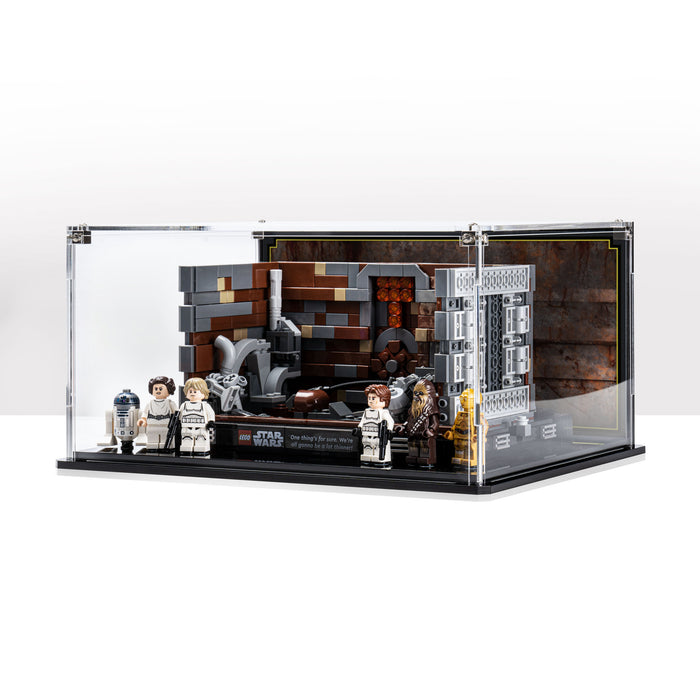 Display case for LEGO® Star Wars™ Death Star™ Trash Compactor Diorama (75339)