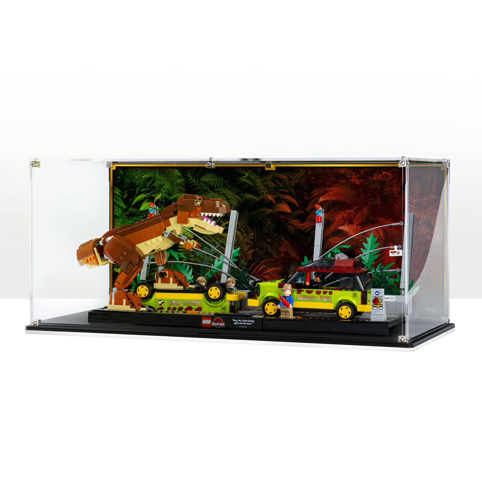 Display Case for LEGO T. rex Breakout 76956 — Wicked Brick