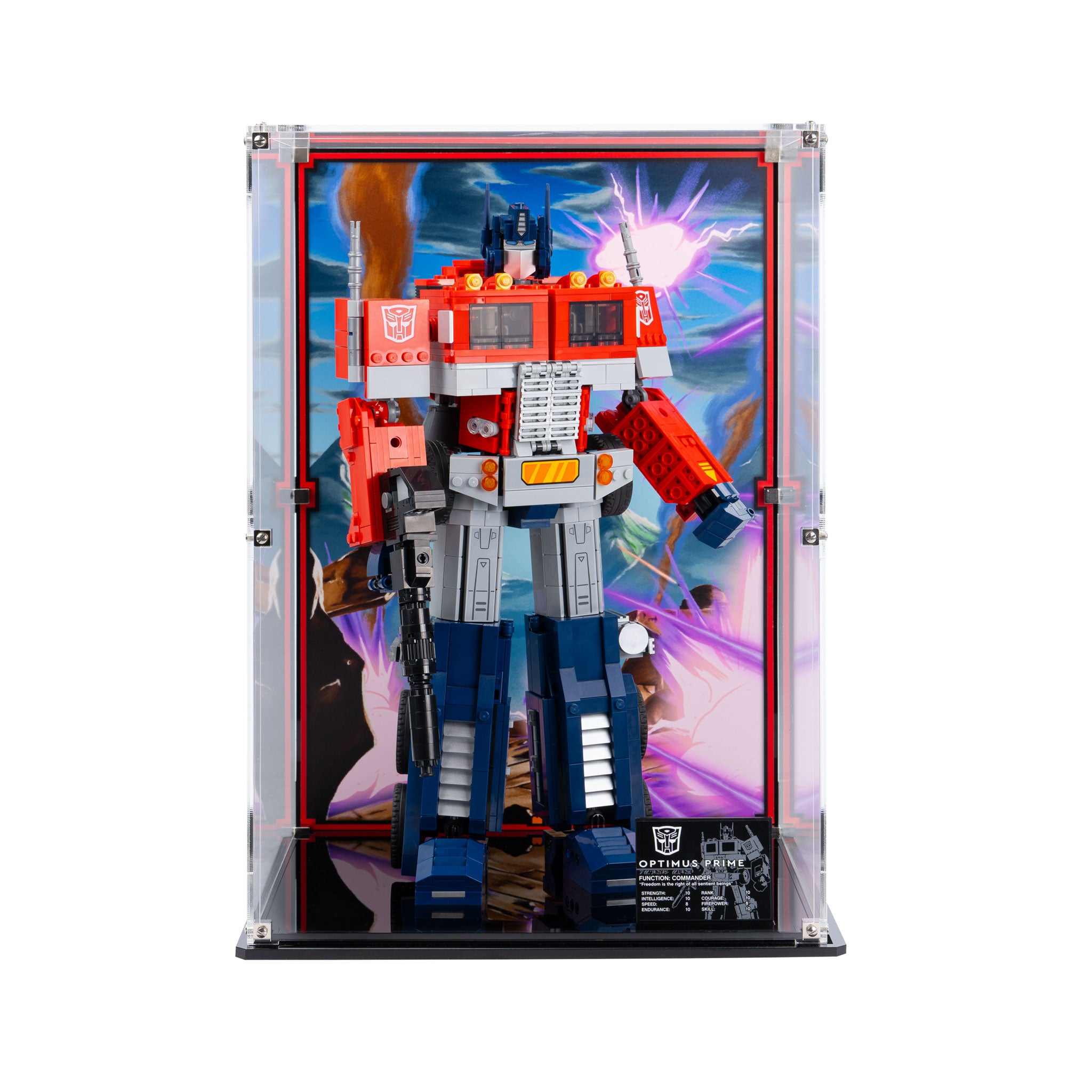 Display Case for LEGO Icons Optimus Prime