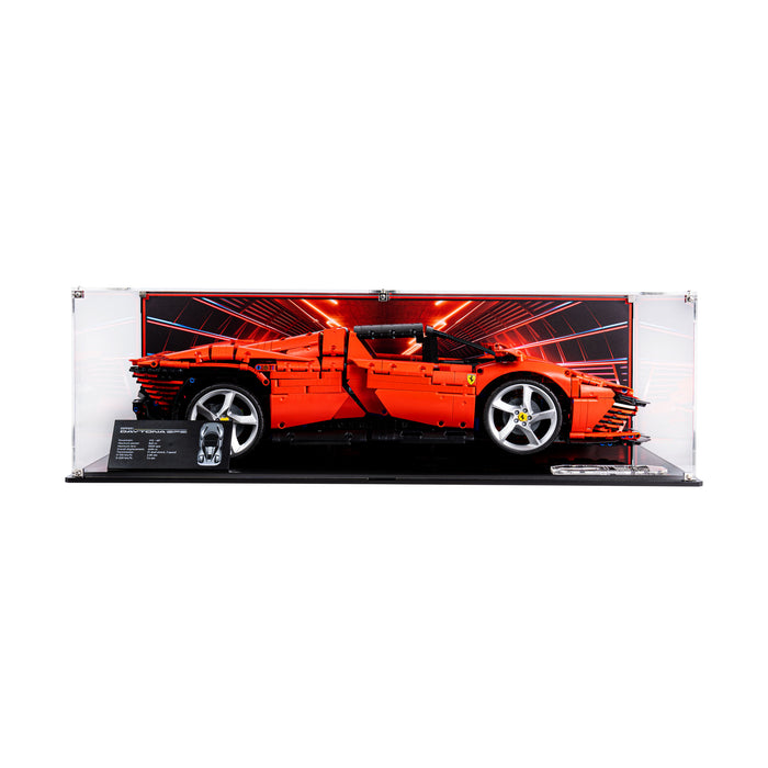 Display Case for LEGO Technic: Ferrari Daytona SP3 (42143) front view