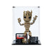 Display Case for LEGO® Marvel I am Groot (76217) no background with Lego Groot
