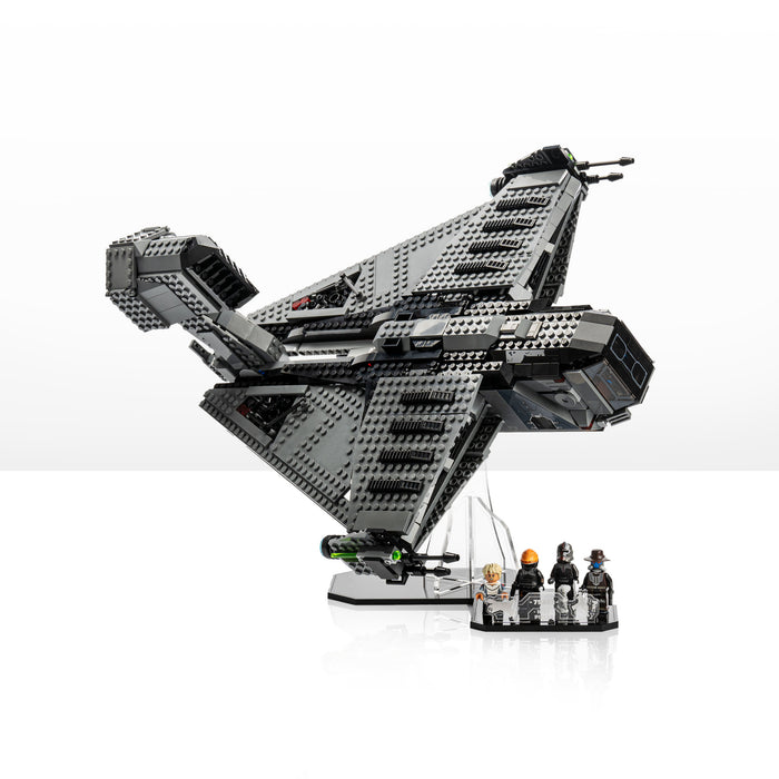 Display stand for LEGO® Star Wars™ The Justifier (75323)