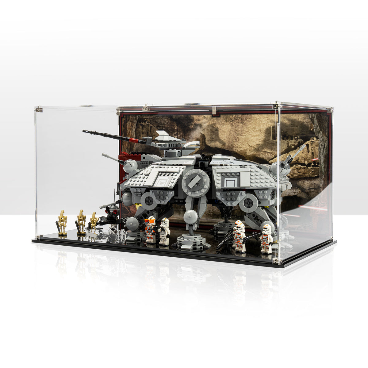 Display case for LEGO® Star Wars AT-TE™ Walker (75337) — Wicked Brick
