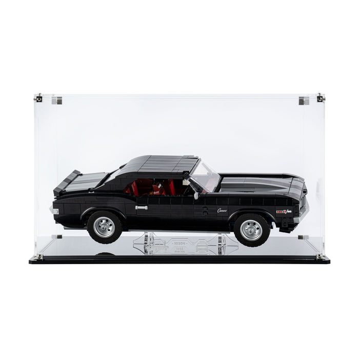 Display In Acrilico Per LEGO® 10304 Chevrolet Camaro Z28 Con Fondo Trasparente Display In Acrilico Per LEGO® 10304 Chevrolet Camaro Z28 Con Fondo Trasparente