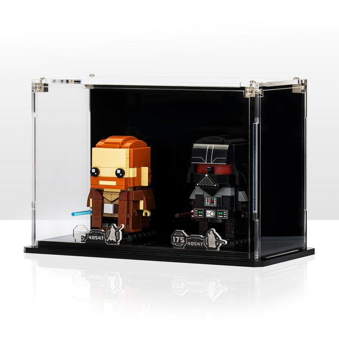 Display Case for LEGO® Brickheadz Obi-Wan Kenobi™ & Darth Vader™ (40547)