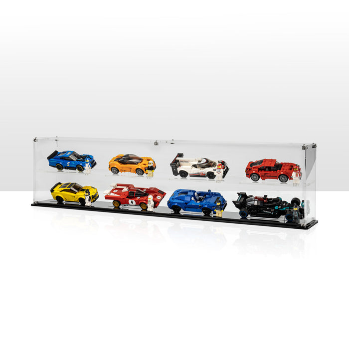 Display case for 8x LEGO® Speed Champions Cars (2x4)