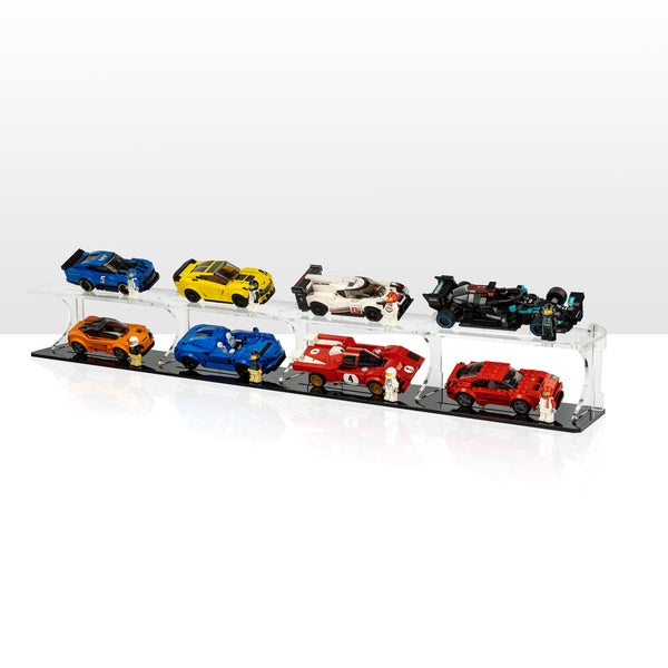 Display Stand for 8x LEGO® Speed Champions Cars (2x4) — Wicked Brick