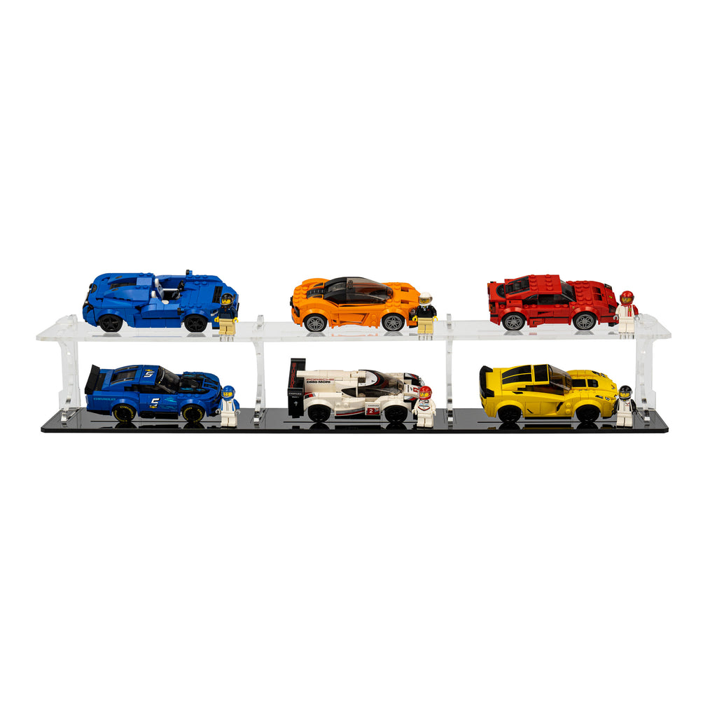 【R,Sショップ】 ミラノコレクション2017 2020 2023 Display Stand for 6x LEGO® Speed Champions Cars (2x3) — Wicked Brick