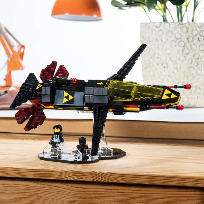 Display stand for LEGO® Blacktron Cruiser (40580)
