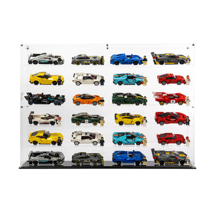 Display Case for 24x LEGO® Speed Champions Cars (6x4) — Wicked Brick