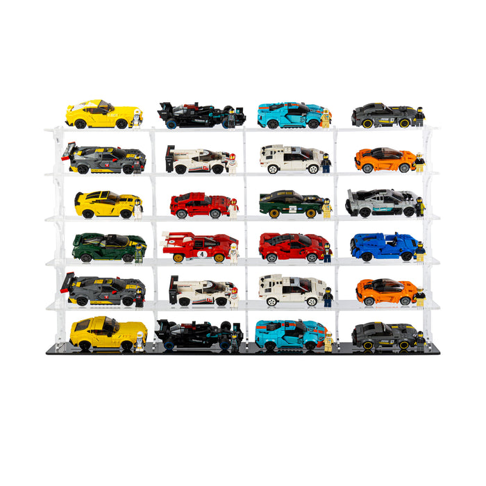 Display stand for 24x LEGO® Speed Champions Cars (6x4)