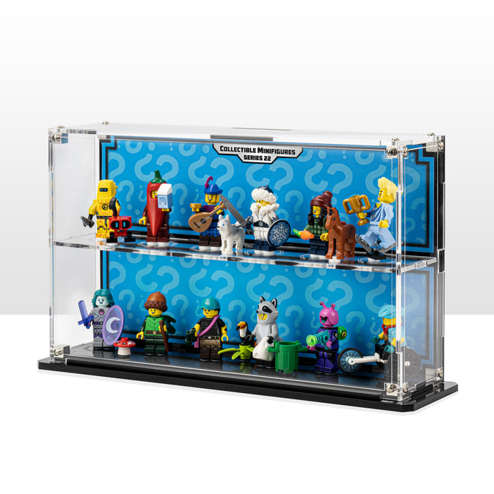 Wall Mounted Display Case for LEGO® Collectible Minifigure Series 22 (71032)