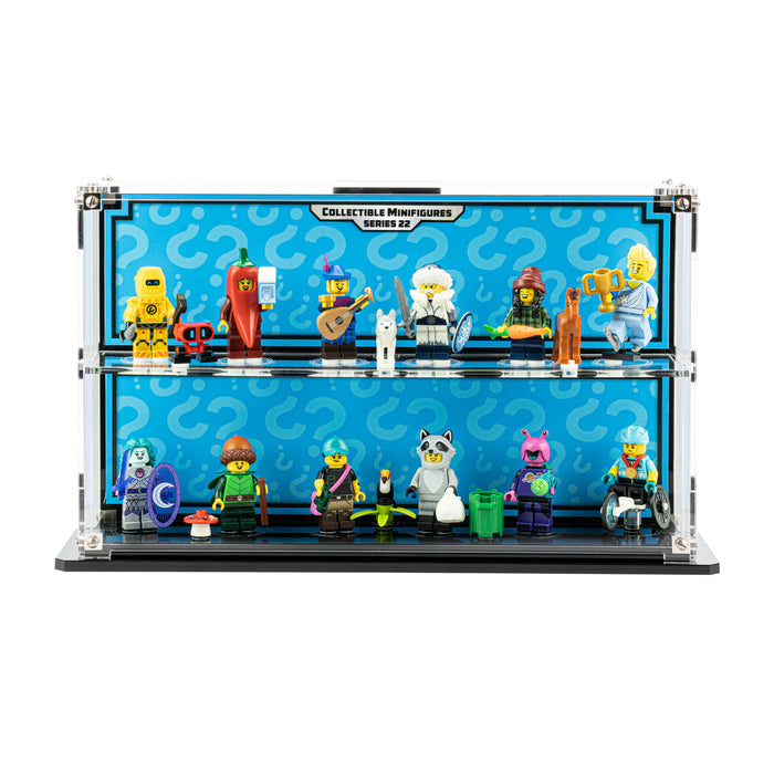 Wall Mounted Display Case for LEGO® Collectible Minifigure Series 22 (71032)