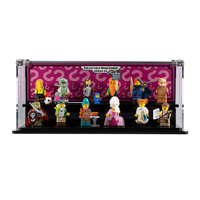 Display case for LEGO® Collectible Minifigure Series 24 (71037)