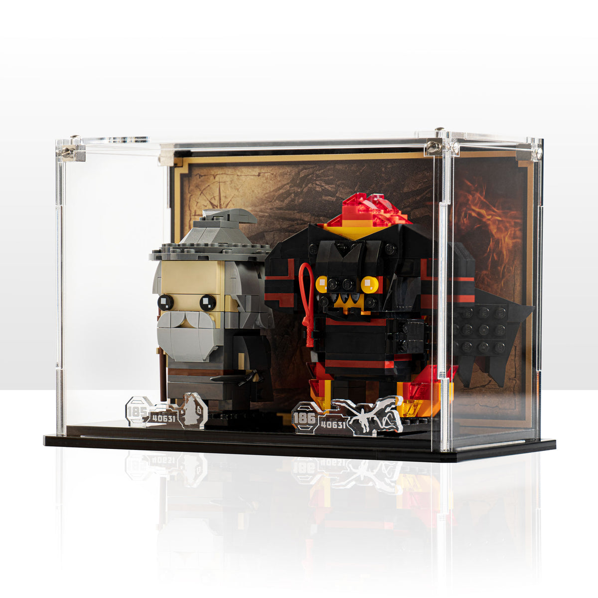 Display Case for LEGO Brickheadz Gandalf the Grey & Balrog 40631 ...