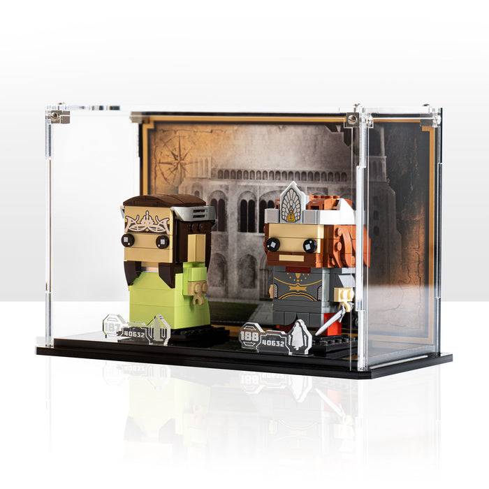 Display case for LEGO® Brickheadz: Aragorn™ & Arwen™ (40632)