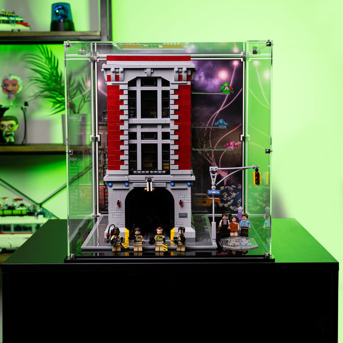 Display case for LEGO® Ghostbusters Firehouse Headquarters (75827)