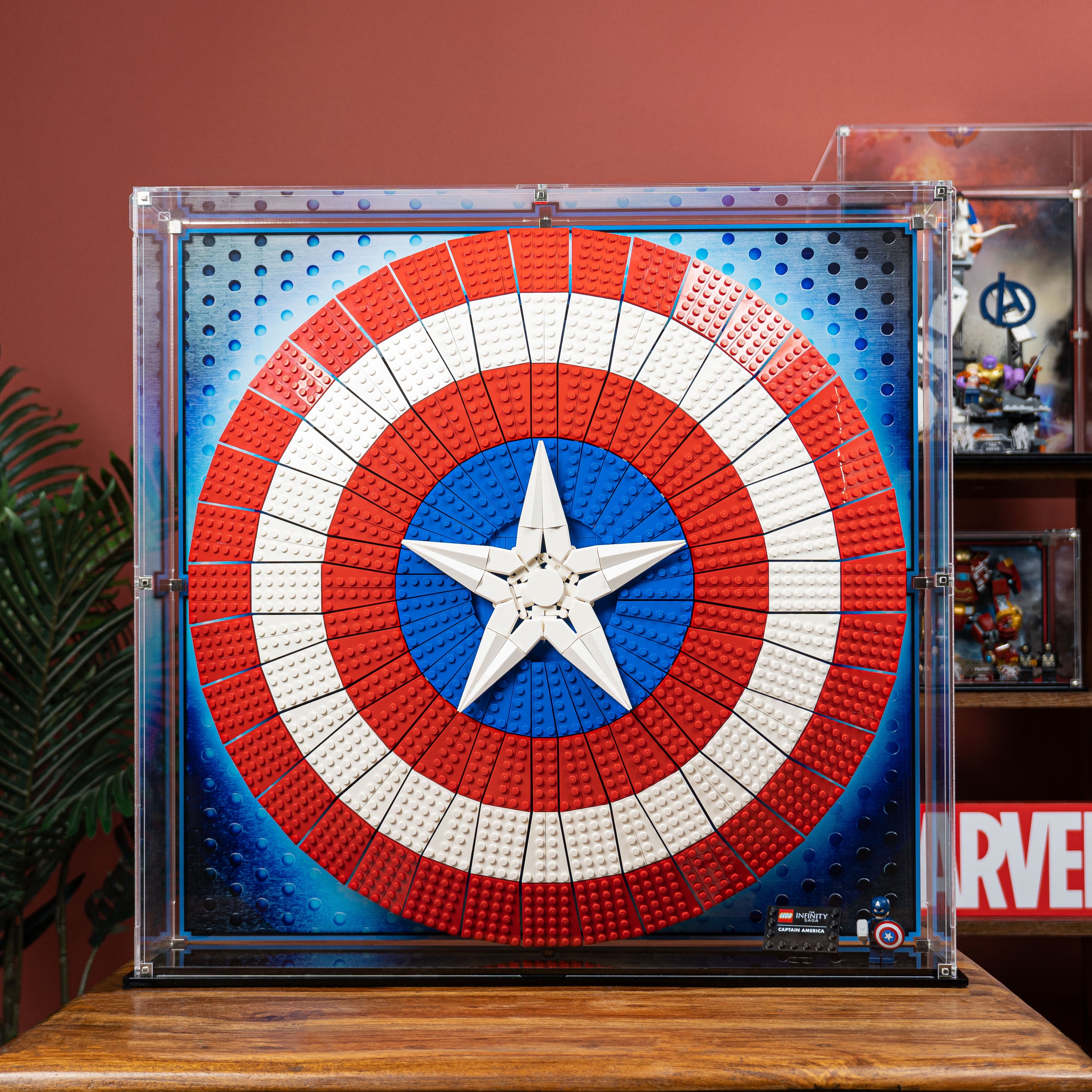 Display Stand for LEGO Marvel Captain America's Shield 76262 — Wicked Brick