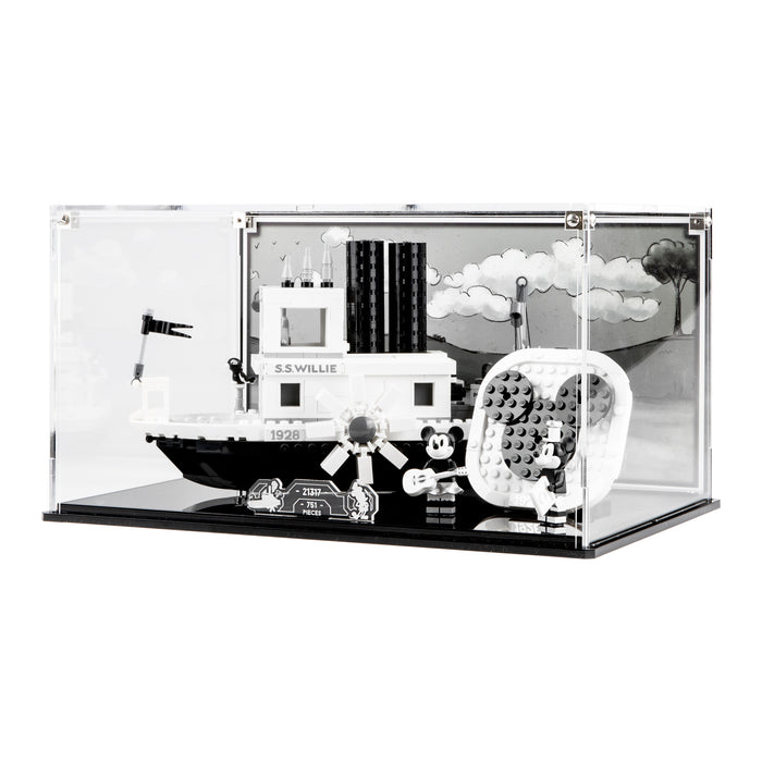 Display case for LEGO® Ideas: Steamboat Willie (21317)