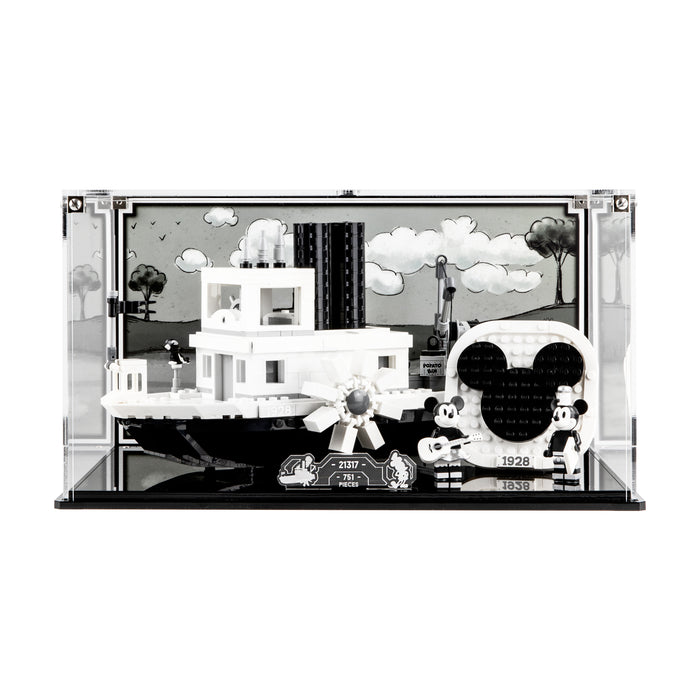 Display case for LEGO® Ideas: Steamboat Willie (21317)