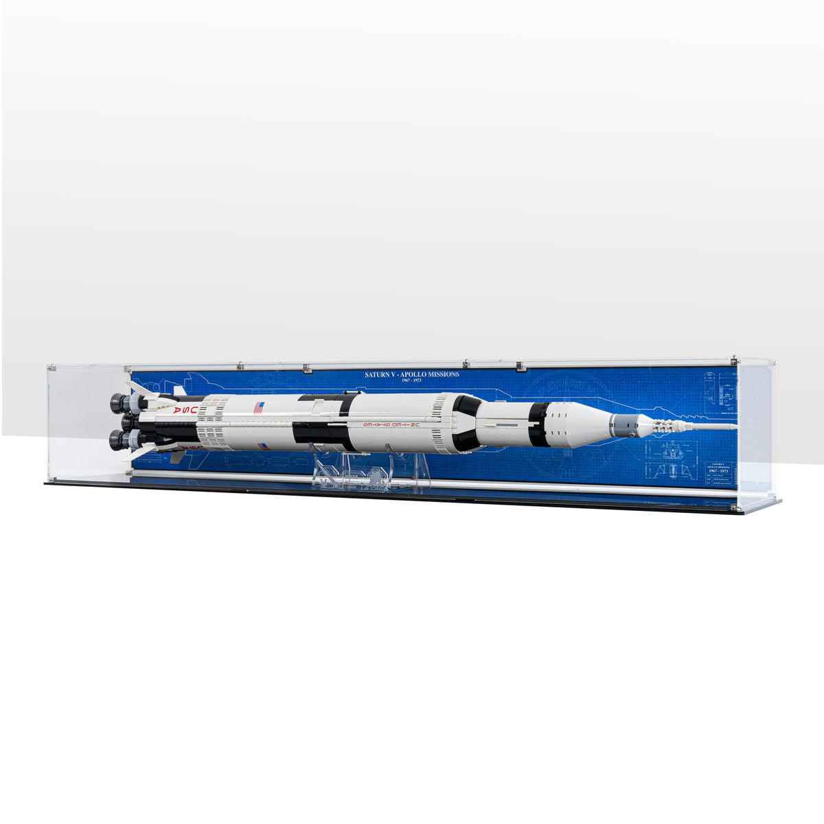 Display Case horizontal for LEGO Ideas NASA Apollo Saturn V 21309
