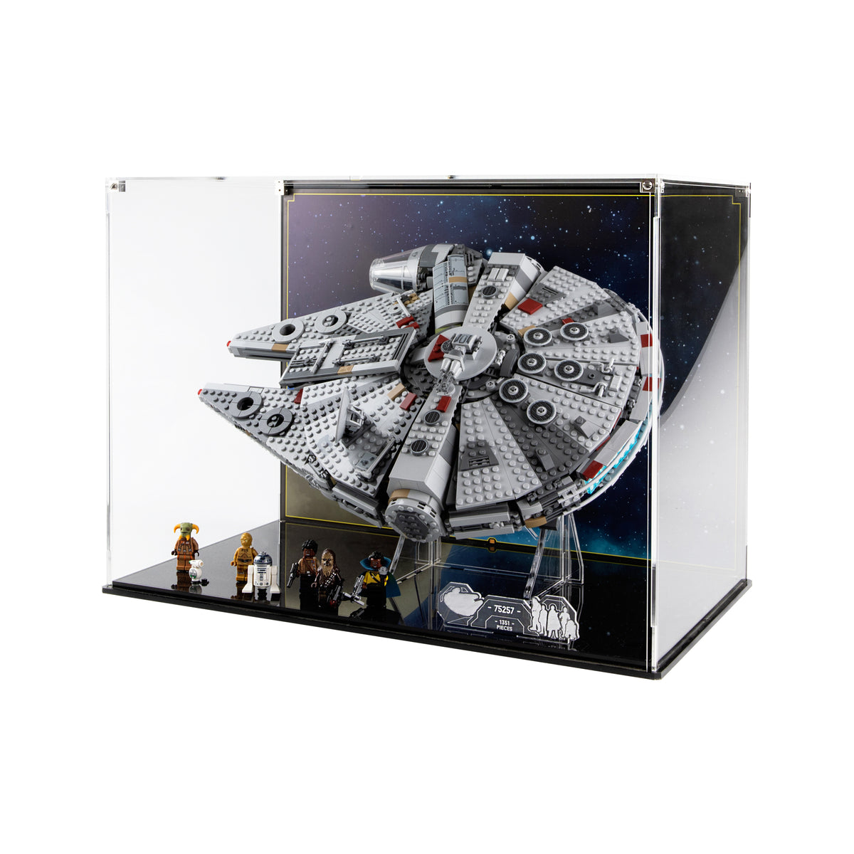 Display case for LEGO® Falcon (75257) — Wicked Brick