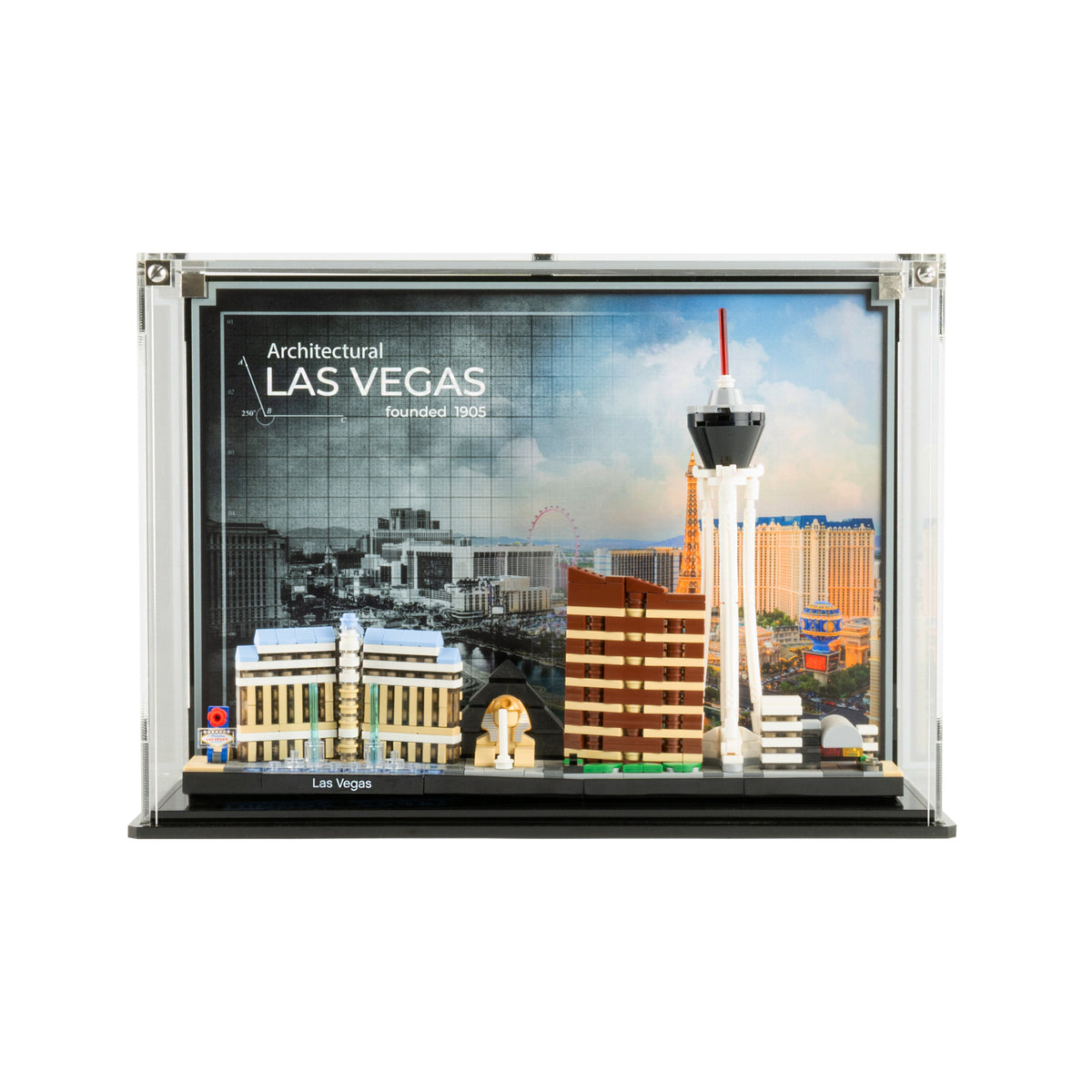 Display Case for LEGO® Architecture: Las Vegas Skyline (21047) — Wicked  Brick