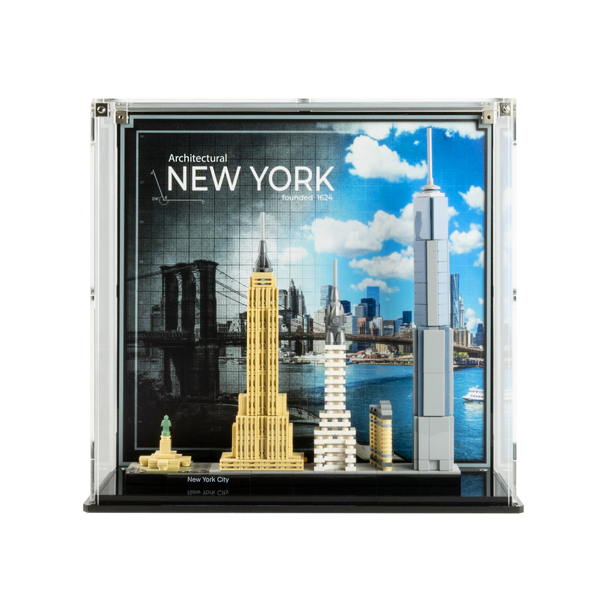 Display Case for LEGO® Architecture: New York Skyline (21028) — Wicked Brick