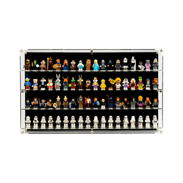 Wall Mounted Display Cases for LEGO® Minifigures - 18 Minifigures Wide