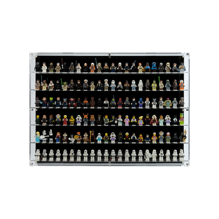 Wall Mounted Display Cases for LEGO® Minifigures - 22 Minifigures Wide