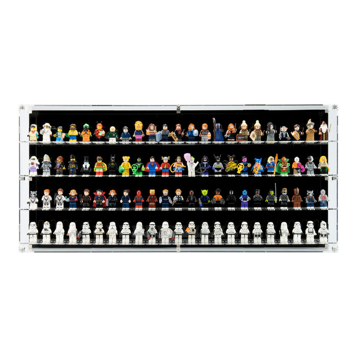 Wall Mounted Display Cases for LEGO® Minifigures - 23 Minifigures Wide