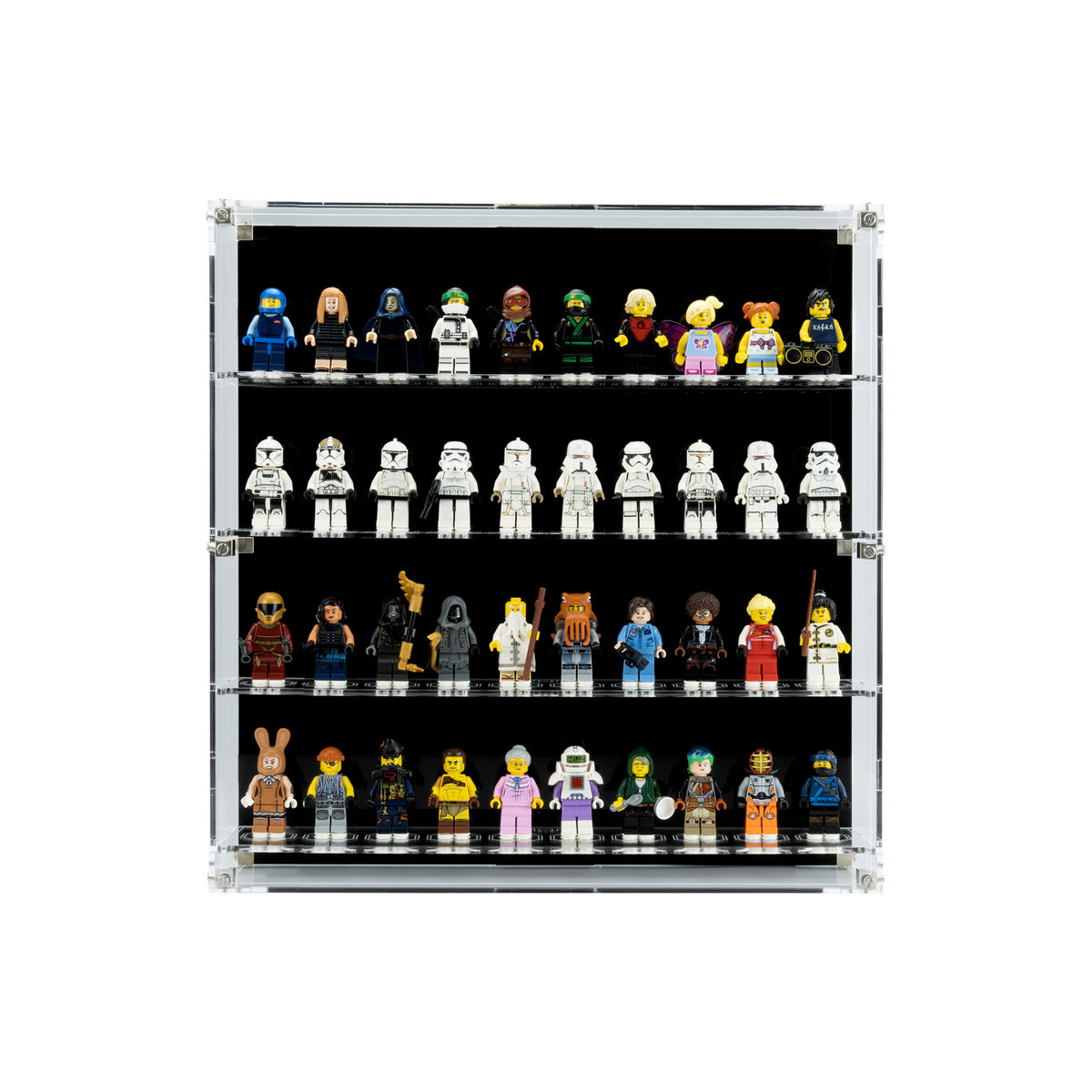 Wall Mounted Display Cases for LEGO® Minifigures 10 Minifigures Wide — Wicked Brick