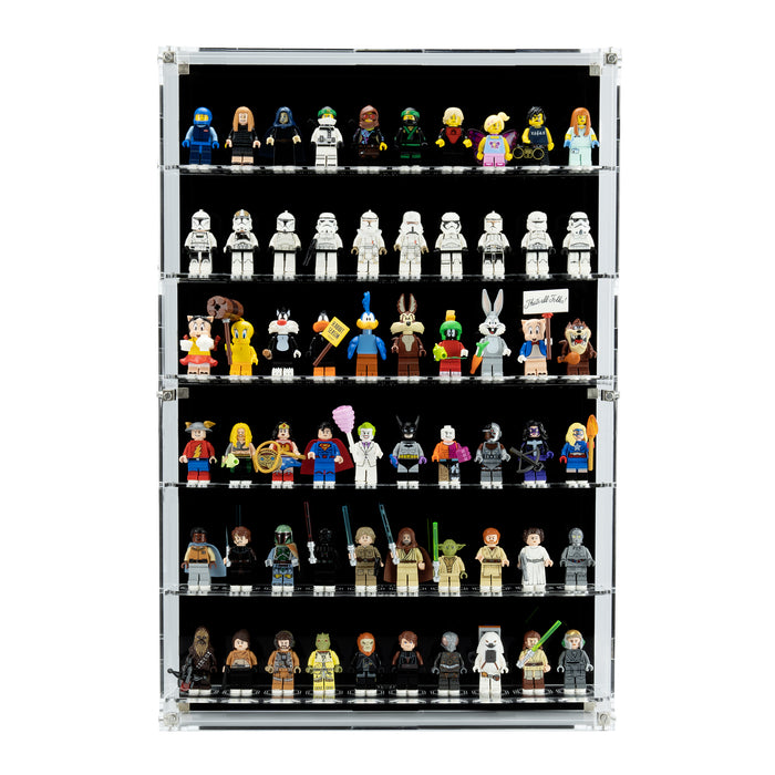 Wall Mounted Display Cases for LEGO® Minifigures - 10 Minifigures Wide