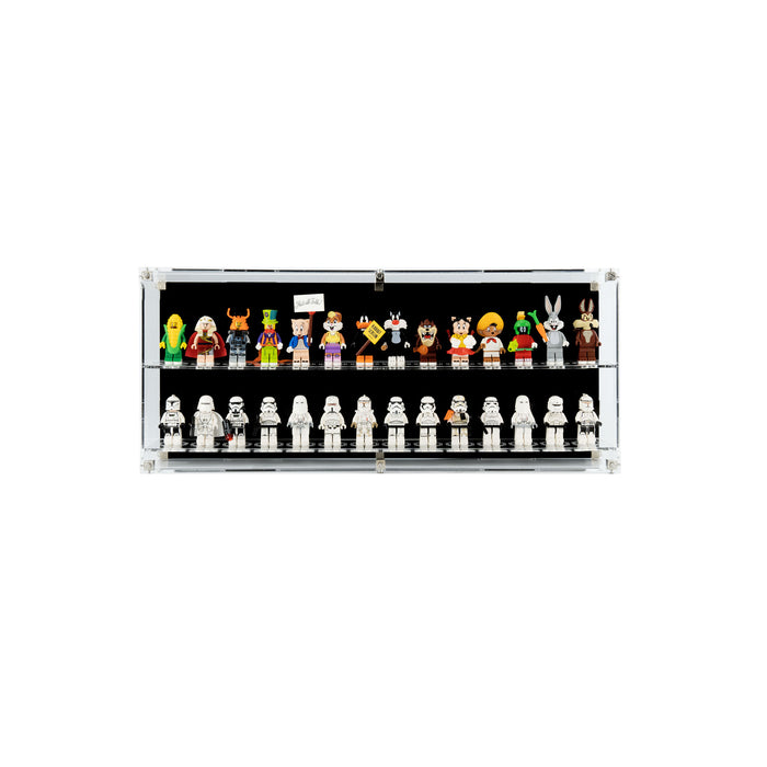 Wall Mounted Display Cases for LEGO® Minifigures - 14 Minifigures Wide
