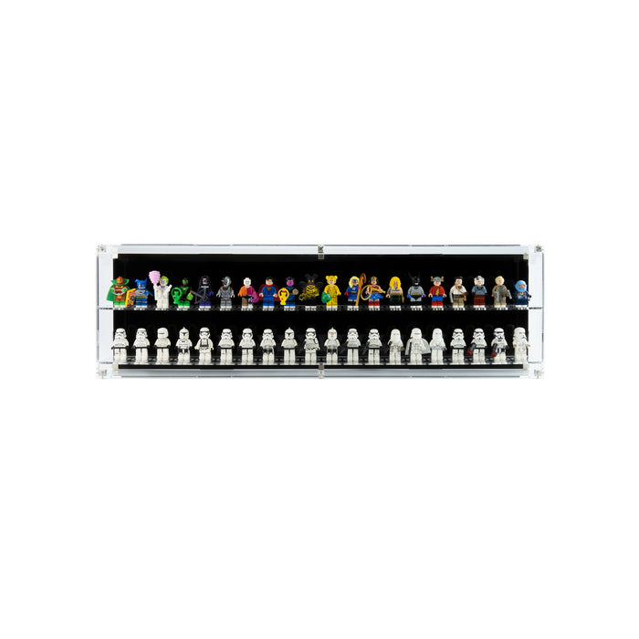 Wall Mounted Display Cases for LEGO® Minifigures - 20 Minifigures Wide