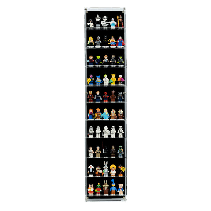 Wall Mounted Display Cases for LEGO® Minifigures - 5 Minifigures Wide