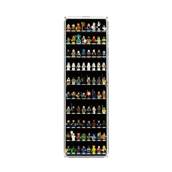 Wall Mounted Display Cases for LEGO® Minifigures - 8 Minifigures Wide