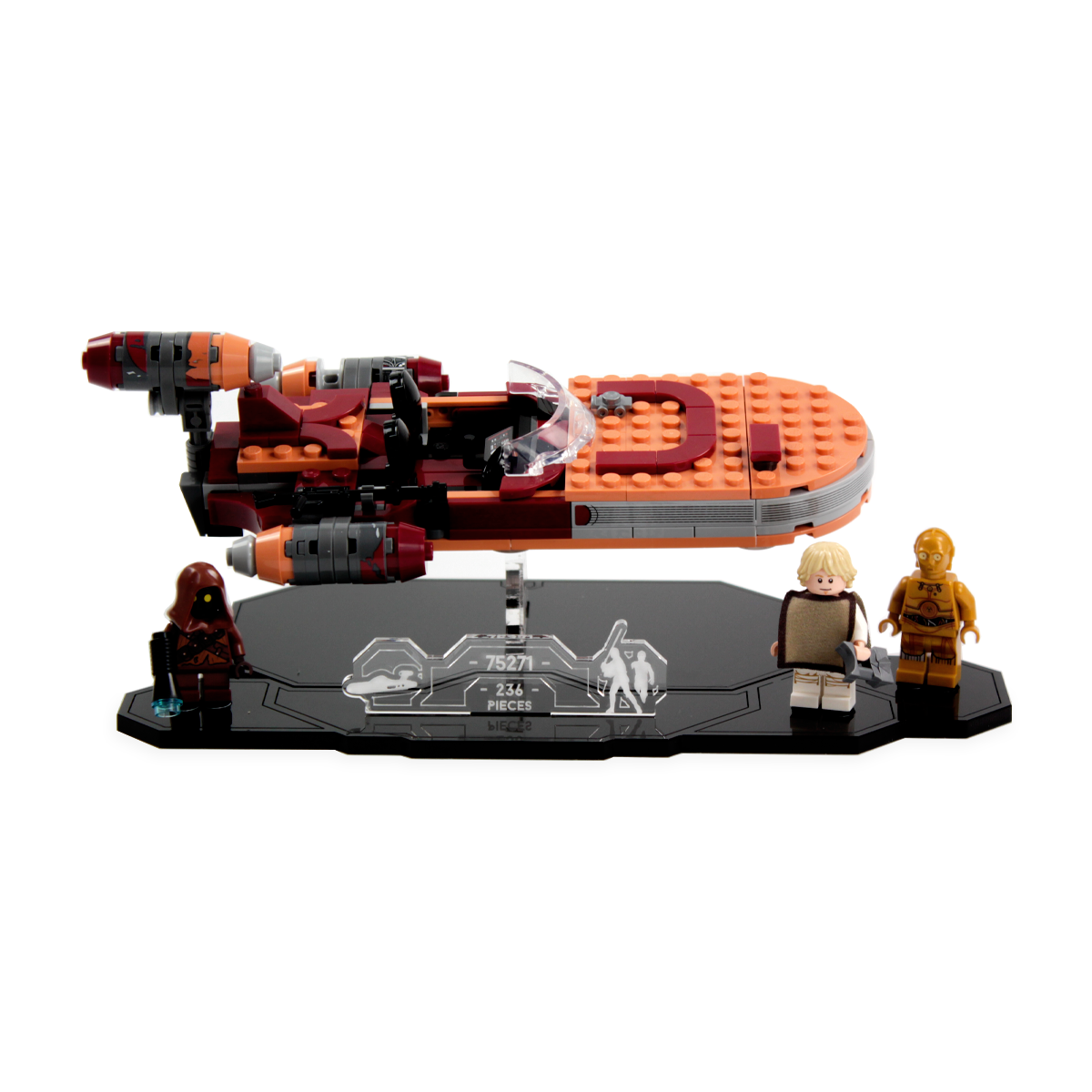 Display Stand for LEGO Star Wars Luke's Landspeeder 75271 — Wicked