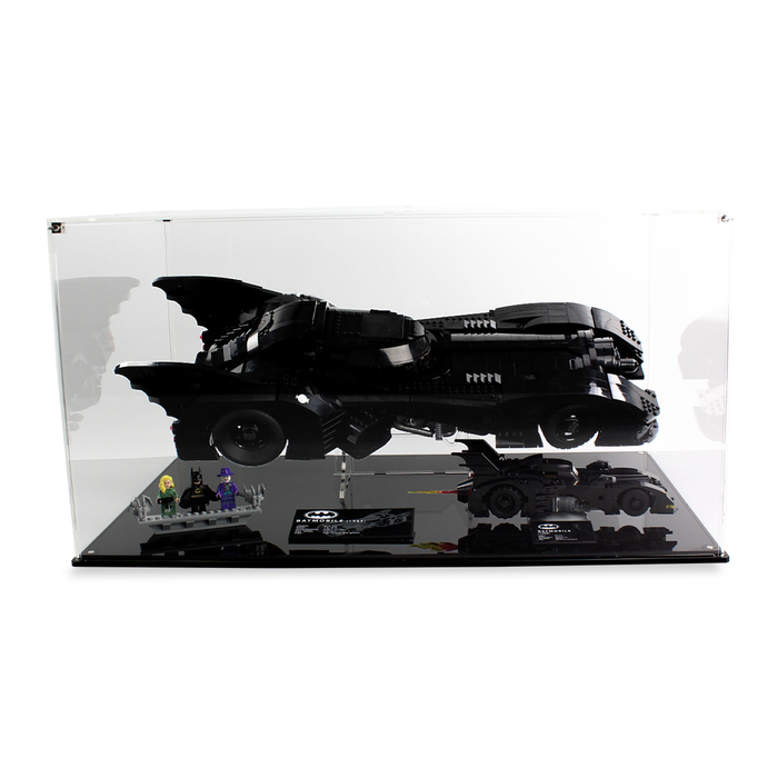 Dual display case for LEGO DC: Batmobile (76139) and Batmobile (40433) - Wicked Brick