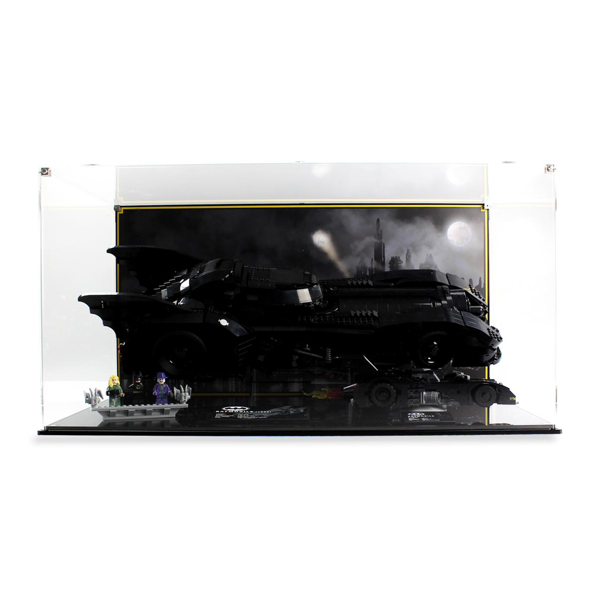 Dual display case for LEGO® DC Batmobile (76139) and Batmobile (40433