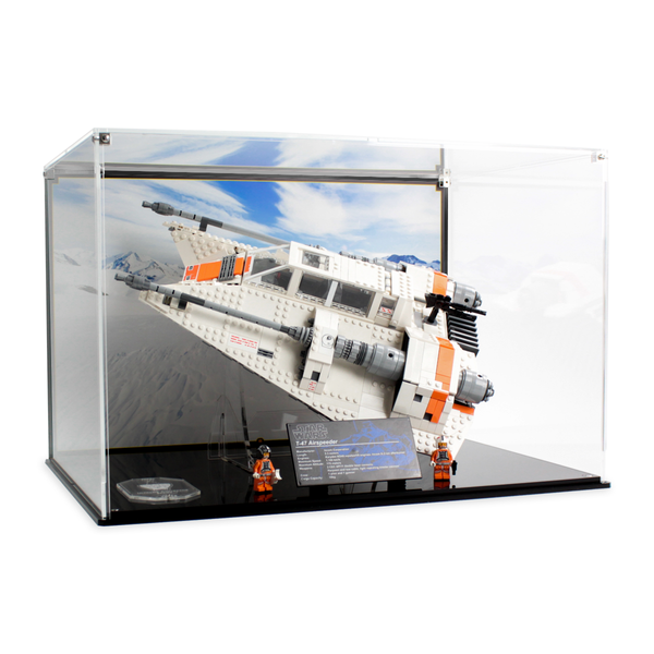Display Case for LEGO® Star Wars™ UCS Snowspeeder (75144) — Wicked Display Case for LEGO® Star Wars™ UCS Snowspeeder (75144) — Wicked