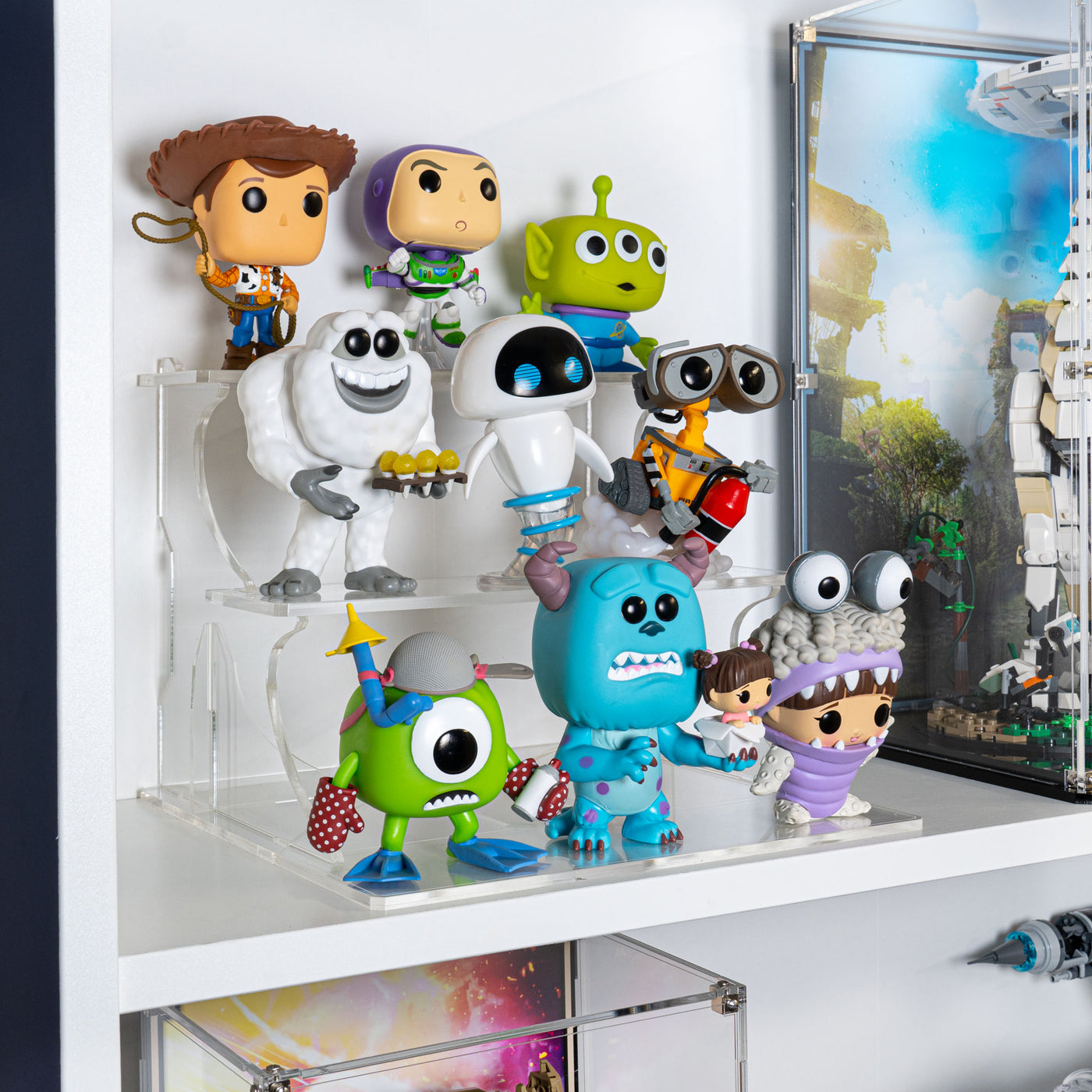 Display podium for FUNKO® Pops for IKEA® Billy Bookcase — Wicked Brick